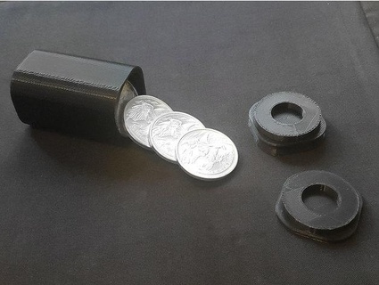 1oz silver coin holder v2 thatoneruffian 3d print model - Mito3D