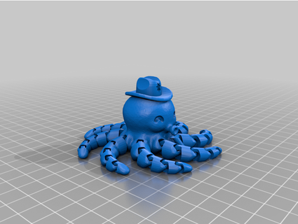 cowboy octopus makersforchange 3d print model - Mito3D