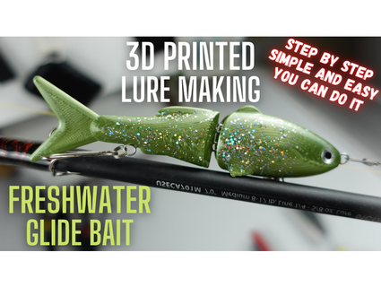 freshwater glide bait fishing lure made 3d printer 3dprintedangler 3d print model - Mito3D