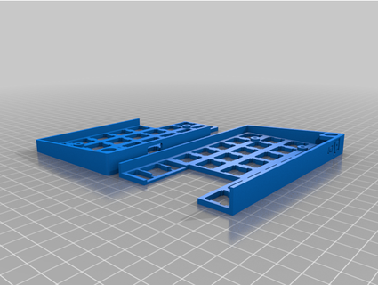 Delgado sencillo bm40 planck teclado caso funda szastama 3d print model - Mito3D