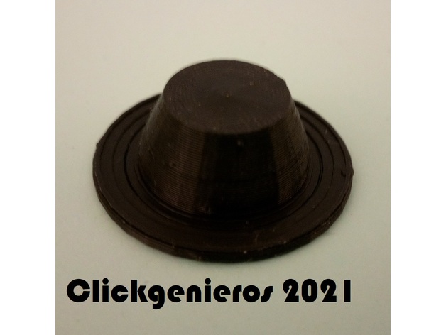 sombrero paraca playmobil clickgenieros 3D print model - Mito3D