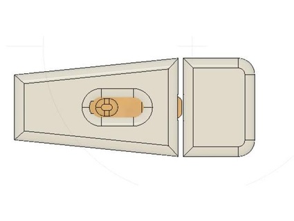 volo trattore sostituzione baldacchino fermo snakn1 3d print model - Mito3D