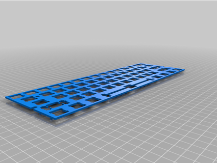 60 ansi teclado plato división clavijas 3rdeyelabs 3d print model - Mito3D