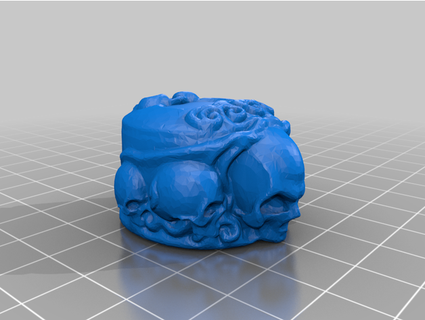 skull lid cigar tube holes minnesotamax 3d print model - Mito3D