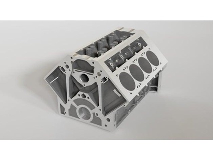 Chevrolet v8 motor blok rastgele 3d print model - Mito3D