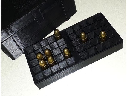 9mm munizioni scatola minore parti organizzatore baldovino 3d print model - Mito3D