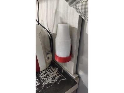 coffee plastic glass holder gureee 3d print model - Mito3D