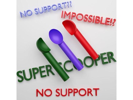 ice cream super scooper - supports needed freecad file markacho 3d print model - Mito3D