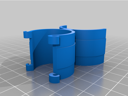 round tube clip cargil 3d print model - Mito3D