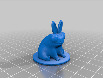 fred frog rabbit ears jordamson 3d print model - Mito3D