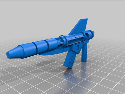 transformers fangry gun blunghole 3d print model - Mito3D