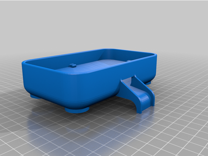 soap holder drain without corner-cutout ventavox 3d print model - Mito3D