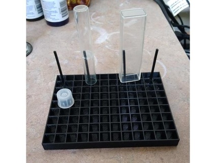 aquarium test tube drying rack joeyc 3d print model - Mito3D