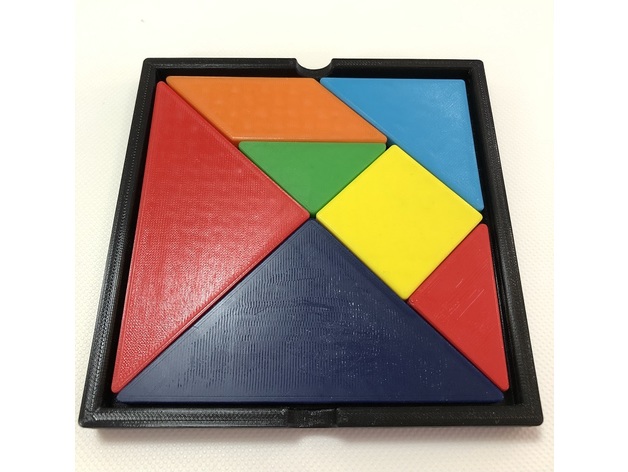 Tangram Hexe 3D print model - Mito3D