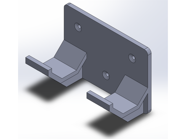 Mini Schlitten Hammer Mauer Halterung schottisch 3D print model - Mito3D