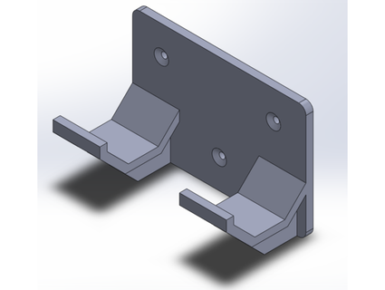 mini sledge hammer wall bracket scotstralian 3d print model - Mito3D