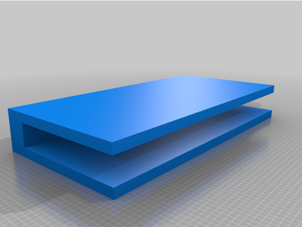 plexiglass wall holder wospi 3d print model - Mito3D