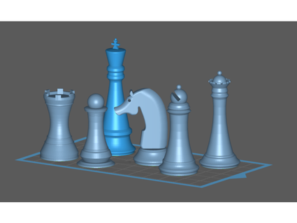 novice chess set reptaronice1 3d print model - Mito3D