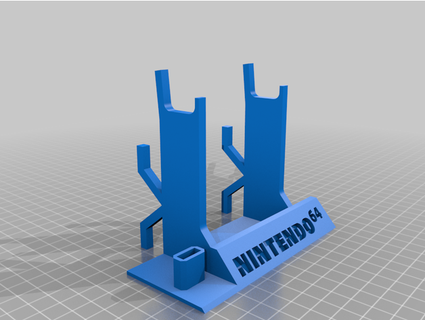nintendo 64 USB controller In piedi lootzie 3d print model - Mito3D
