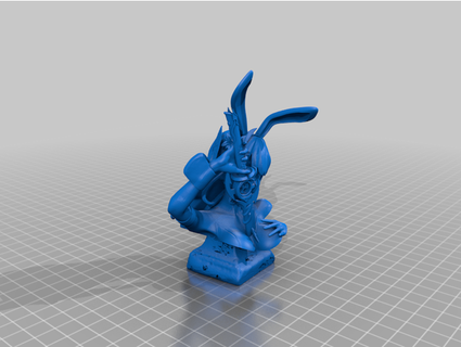 baal conejito niña Raiden shogun genshin impacto figura busto versión dantekilic 3d print model - Mito3D