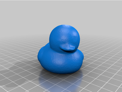 yellow duck generated revopoint pop 3d print model - Mito3D