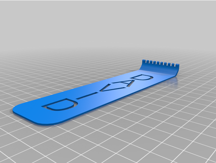 marcador con rascador dbarberob 3d print model - Mito3D