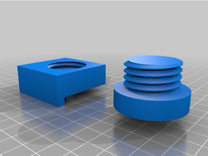 kallax ajustable pies usando fábrica tornillo bart 3d print model - Mito3D