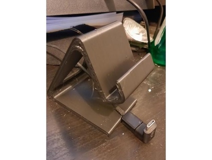 super simple phone stand v2 carter 383 3d print model - Mito3D