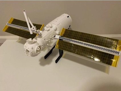 china space station - tianhe core module 1 40 scale stingraydesigns 3d print model - Mito3D
