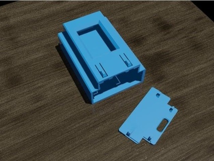 ttgo t-display case 103450 lipo battery stevesch 3d print model - Mito3D