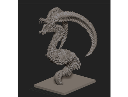 cornu serpent selmoth 3d print model - Mito3D