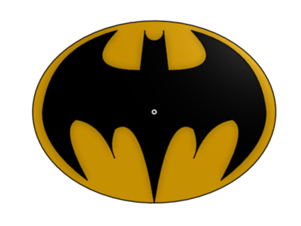 Batman kehrt inspiriert Truhe Emblem schlanker 3d print model - Mito3D