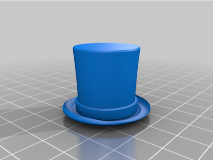 willy wonka ce pinball topo chapéu usncpo 3d print model - Mito3D