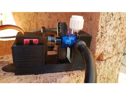 servo controlled irrigation valve joejitsu 3d print model - Mito3D