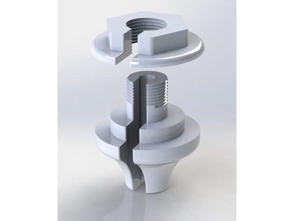 asılı kolye Lamba düşürmek tavan bağlayıcı maddied9 3d print model - Mito3D