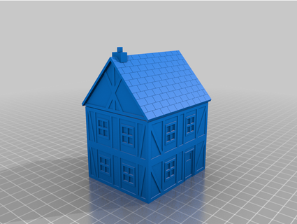 fow german timbered house v2 arctic fox 3d print model - Mito3D