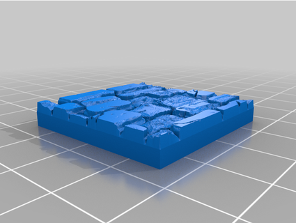 imitação tijolo embarque kit 4x4 chão brick001 3d print model - Mito3D