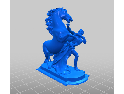 baroque horse statue belvedere vienna enzi1984 3d print model - Mito3D