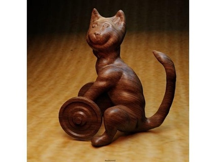 cat dumbbell alexstormnd 3d print model - Mito3D