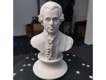 Mozart escultura gerado revopoint pop 3d print model - Mito3D