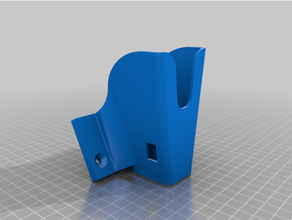 glue gun wall holster quothd 3d print model - Mito3D