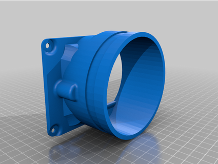 rear vent 100 mm adapter anycubic photon gurble goblin 3d print model - Mito3D