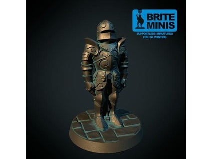 completo uomo armatura supporto fdm friendly Britannico 3d print model - Mito3D