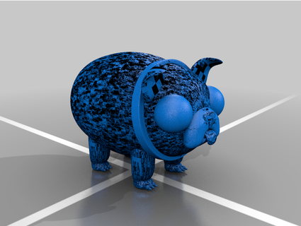 cartoon pug jordancollis 3d print model - Mito3D