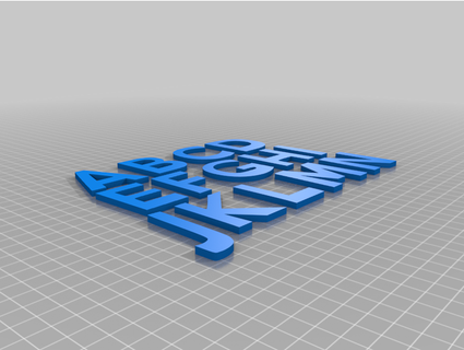 alfabeto pára dislexicos disléxico locob 3d print model - Mito3D