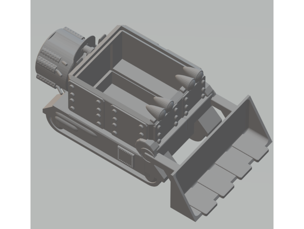 fhw Jet angetrieben Bergbau Wagen freien Heiden 3D print model - Mito3D