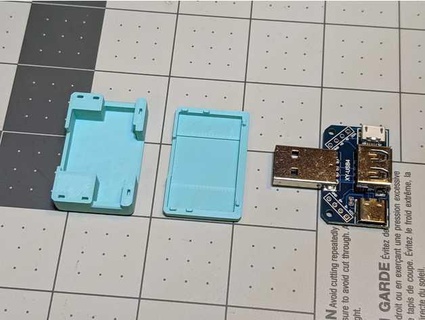 USB adaptador cobrir bainha framboesa pi bloqueador 3d print model - Mito3D