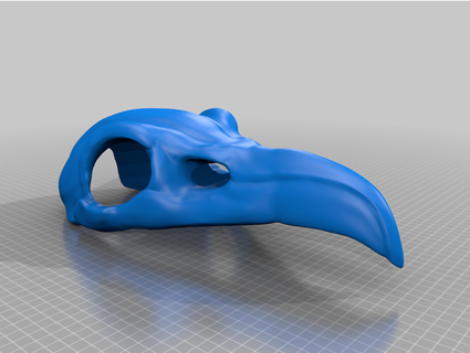 dragonageorigins raven skull helmet geck 3d print model - Mito3D