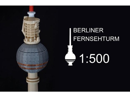 berliner fernsehturm Berlin Fernsehen Turm 1 500 Vandragon 3d print model - Mito3D