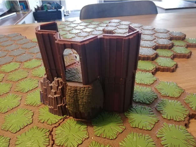 heroscape colgando arbustos cerebro 3D print model - Mito3D